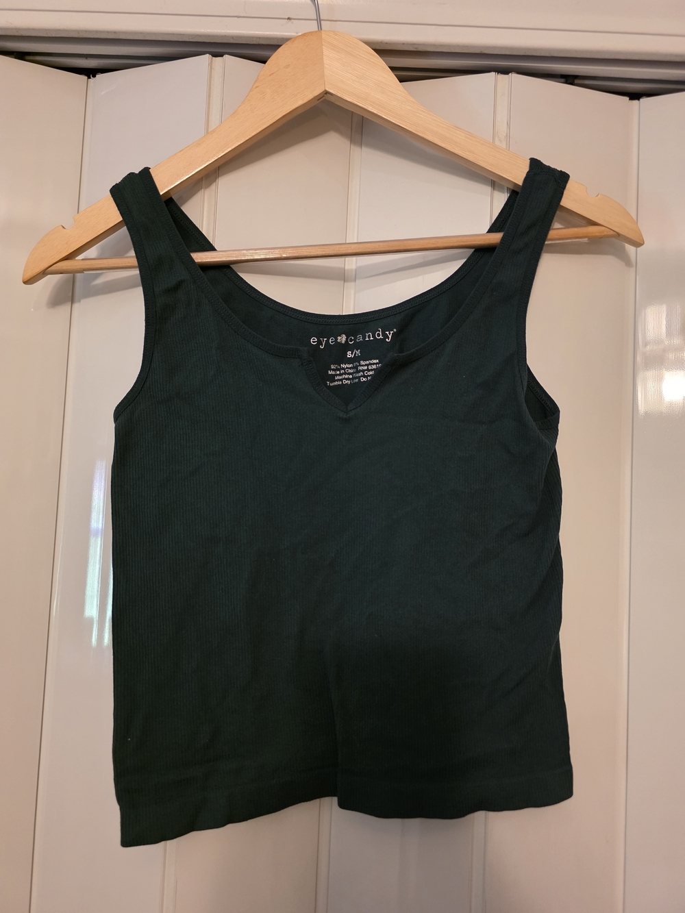 Eye Candy Dark Forrest Green Ribbed Tank